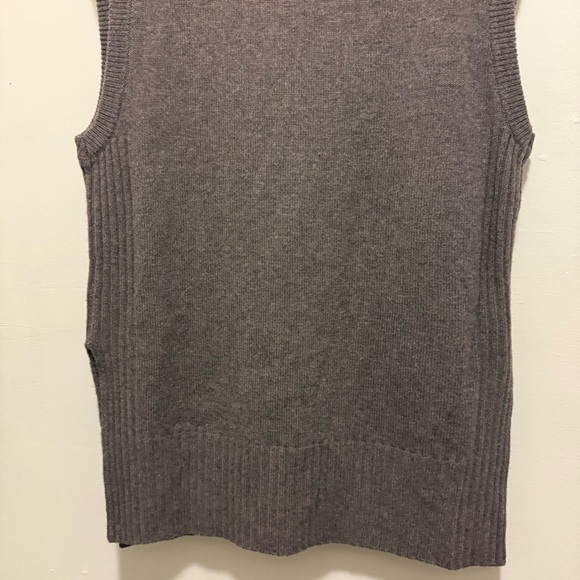 Alex Mill Kiah Merino Wool Blend V- Neck Oversized Tunic Sweater Sz Large - Picture 7 of 9